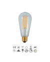 BOMBILLA LED VINTAGE ST64 - E27 - 8W - 2200K - DIMABLE